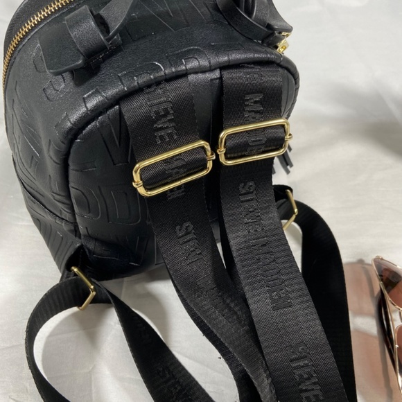 Steve Madden Black Mini Backpack - Picture 3 of 6